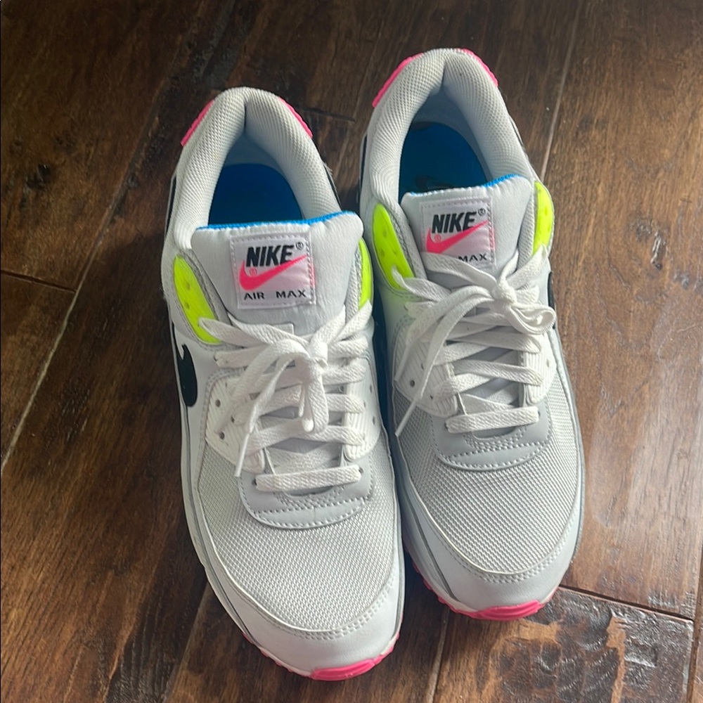 Nike Air Max White with Pink and Neon Accents